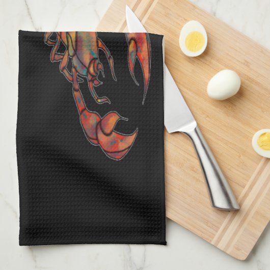 Scorpio Zodiac-Symbol Geschirrtuch (Viertel Falte)