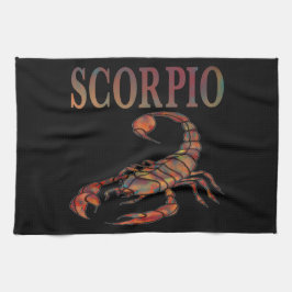 Scorpio Zodiac-Symbol Geschirrtuch