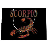 Scorpio Zodiac-Symbol Große Geschenktüte (Vorderseite)