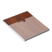 Scorpio Zodiac-Symbol im Mahogany-Stil Notizblock (angewinkelt)