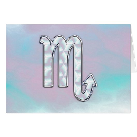 Scorpio Zodiac Symbol in Mother of Pearl Decor (Vorderseite (Horizontal))