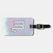 Scorpio Zodiac Symbol in Mother of Pearl Decor Gepäckanhänger (Vorderseite horizontal)