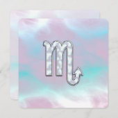 Scorpio Zodiac Symbol in Mutter Perlenstil (Vorne/Hinten)