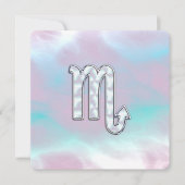 Scorpio Zodiac Symbol in Mutter Perlenstil (Vorderseite)