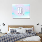 Scorpio Zodiac Symbol in Mutter Perlenstil Leinwanddruck (Insitu (Schlafzimmer))