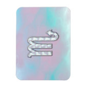 Scorpio Zodiac Symbol in Mutter Perlenstil Magnet (Vertikal)