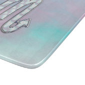 Scorpio Zodiac Symbol in Mutter Perlenstil Schneidebrett (Ecke)