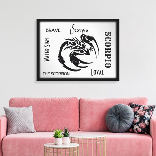 Scorpio Zodiac-Symbol Leinwanddruck (Insitu (Wohnzimmer))