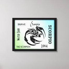 Scorpio Zodiac-Symbol Leinwanddruck