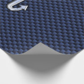 Scorpio Zodiac Symbol navvin blauer Kohlefaser Sti Geschenkpapier (Ecke)