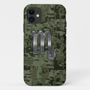 Scorpio Zodiac Symbol Olive Green Digitale Camoufl Case-Mate iPhone Hülle
