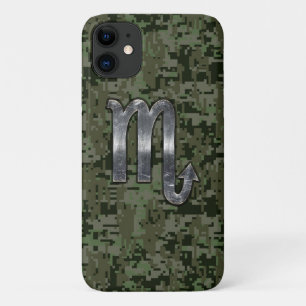 Scorpio Zodiac Symbol Olive Green Digitale Camoufl Case-Mate iPhone Hülle