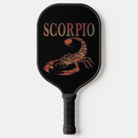 Scorpio Zodiac-Symbol Pickleball Schläger (Vorderseite)