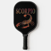 Scorpio Zodiac-Symbol Pickleball Schläger (Rückseite)