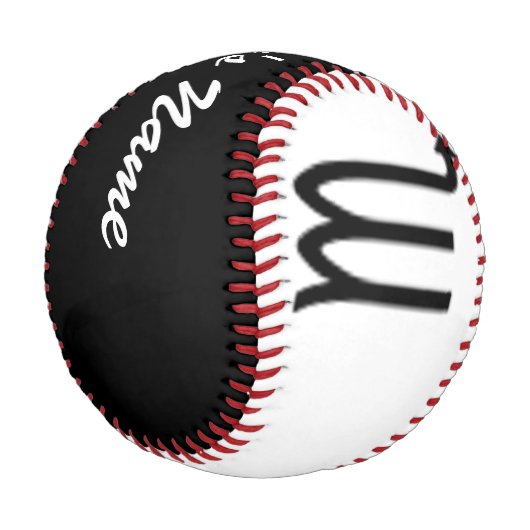 Scorpio Zodiac Symbol Standard von Kenneth Yoncich Baseball (Schrägansicht)