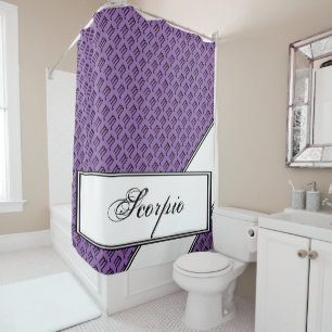 Scorpio Zodiac Symbol Standard von Kenneth Yoncich Duschvorhang