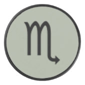 Scorpio Zodiac Symbol Standard von Kenneth Yoncich Eishockey Puck (Vorderseite)