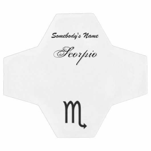 Scorpio Zodiac Symbol Standard von Kenneth Yoncich Fußball (Flach)