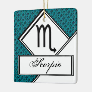 Scorpio Zodiac Symbol Standard von Kenneth Yoncich Keramikornament