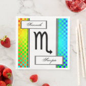 Scorpio Zodiac Symbol Standard von Kenneth Yoncich Serviette (Beispiel)