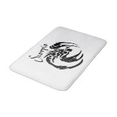 Scorpio Zodiac Symbol und Zeichen Badematte (Schrägansicht)