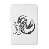 Scorpio Zodiac Symbol und Zeichen Badematte (Vorderseite Vertikal)