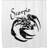 Scorpio Zodiac Symbol und Zeichen Duschvorhang (Vorderseite)