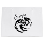 Scorpio Zodiac Symbol und Zeichen Große Geschenktüte (Vorderseite)