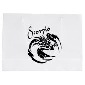 Scorpio Zodiac Symbol und Zeichen Große Geschenktüte (Rückseite)