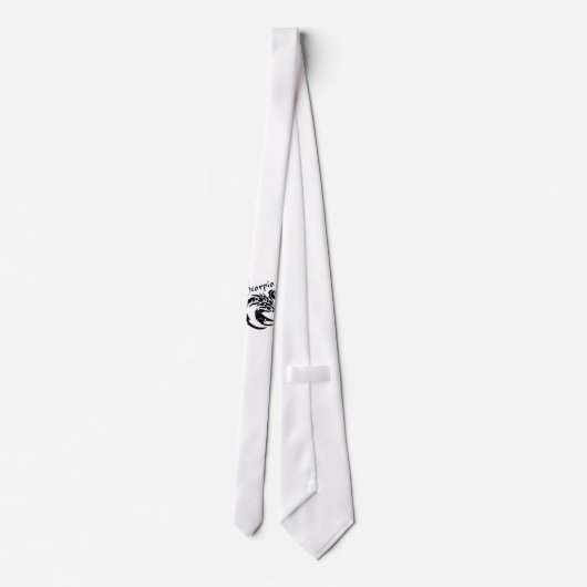 Scorpio Zodiac Symbol und Zeichen Krawatte (Rückseite)