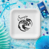 Scorpio Zodiac Symbol und Zeichen Pappteller (Party)