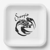 Scorpio Zodiac Symbol und Zeichen Pappteller (Vorderseite)