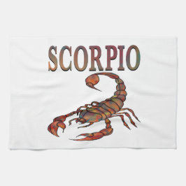 Scorpio Zodiac Symbol Weißes Küchentuch
