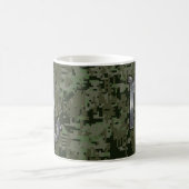 Scorpio Zodiac Symbol Woodland Digitale Camouflage Kaffeetasse (Mittel)