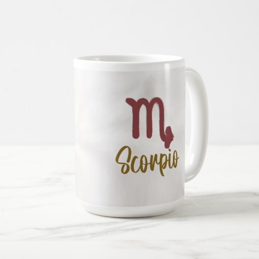 Scorpio Zodiac Tasse (VorderseiteRechts)