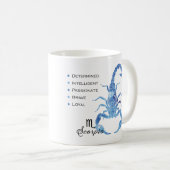 Scorpio Zodiac Tasse (VorderseiteRechts)