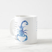 Scorpio Zodiac Tasse (Vorderseite Links)