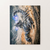 Scorpio Zodiac with Warrior and Giant Mechanical S Puzzle (Vertikal)