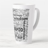 Scorpio Zodiac Word Cloud Inspiration Milchtasse (Rechte Ecke)