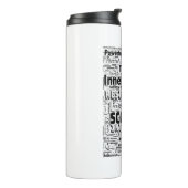 Scorpio Zodiac Word Cloud Inspiration Thermosbecher (Nach links gedreht)