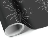 Scorpio Zodiac Wrapping Paper Geschenkpapier (Rolleneckpunkt)