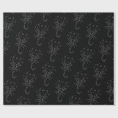 Scorpio Zodiac Wrapping Paper Geschenkpapier (Flach)