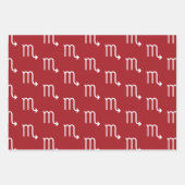 Scorpio Zodiac Zeichen astrologisch Geschenkpapier Set (Vorderseite 3)