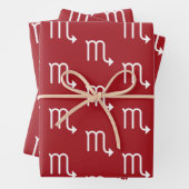 Scorpio Zodiac Zeichen astrologisch Geschenkpapier Set (Beispiel)