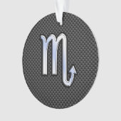 Scorpio Zodiac-Zeichen auf Carbon Fibre Dekoration (Vorderseite)