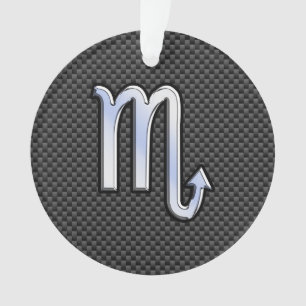 Scorpio Zodiac-Zeichen auf Carbon Fibre Dekoration