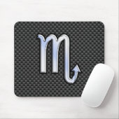Scorpio Zodiac-Zeichen auf Kohlenstofffaser-Astrol Mousepad (Mit Mouse)
