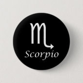 'Scorpio' Zodiac-Zeichen Button (Vorderseite)