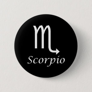 'Scorpio' Zodiac-Zeichen Button