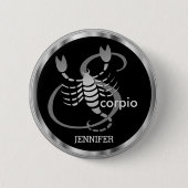 Scorpio ♏ - Zodiac-Zeichen Button (Vorderseite)